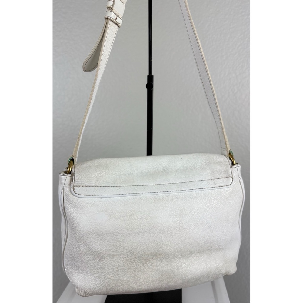 Marc by Marc Jacobs White Flap Crossbody Hobo - Picture 5 of 11